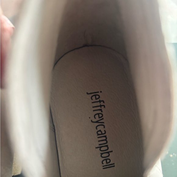 Jeffrey Campbell Cream Heeled Boots Sleek Design size 10 - Picture 4 of 9